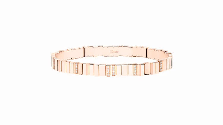 Gem Dior玫瑰金鑽石手環，33萬元。品牌提供