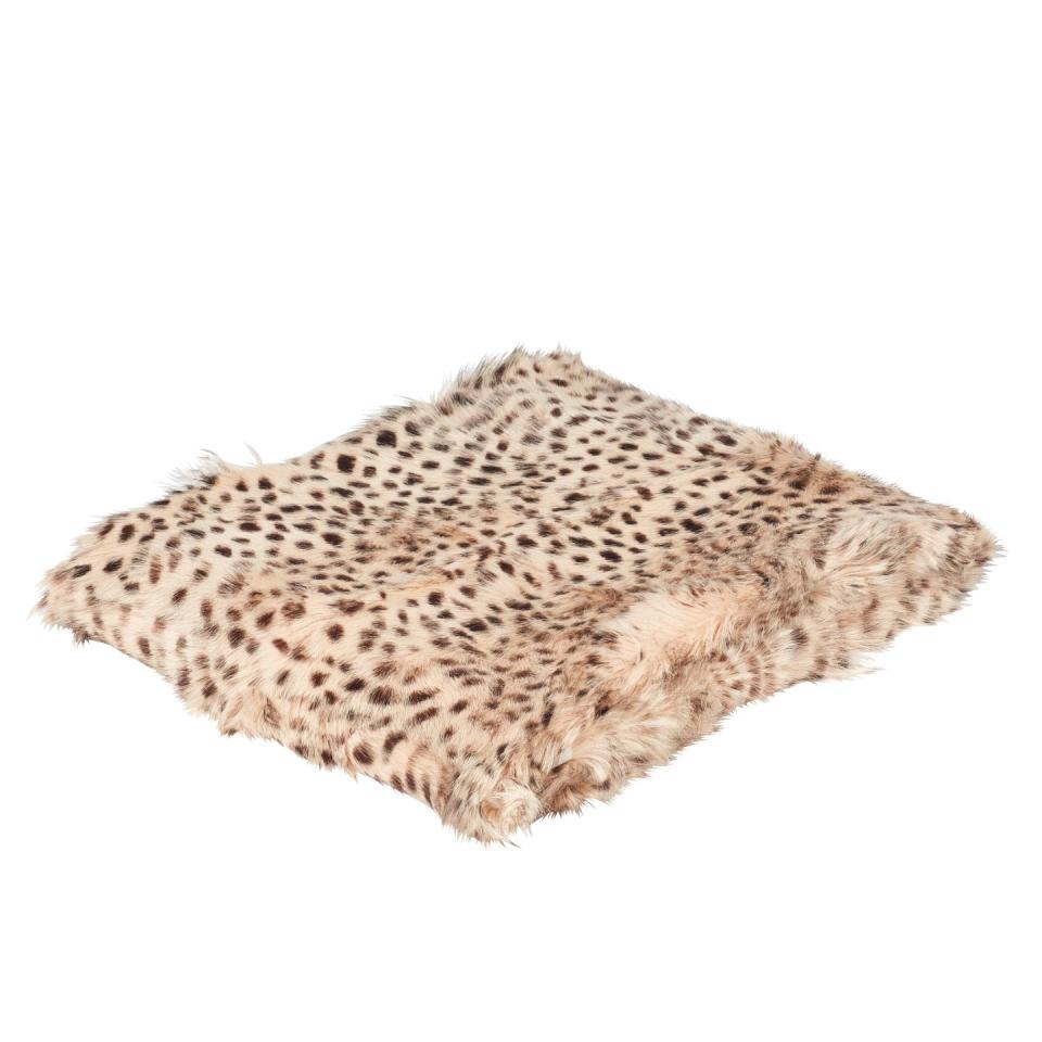 Chyangra Goat Hair Throw - Cheetah