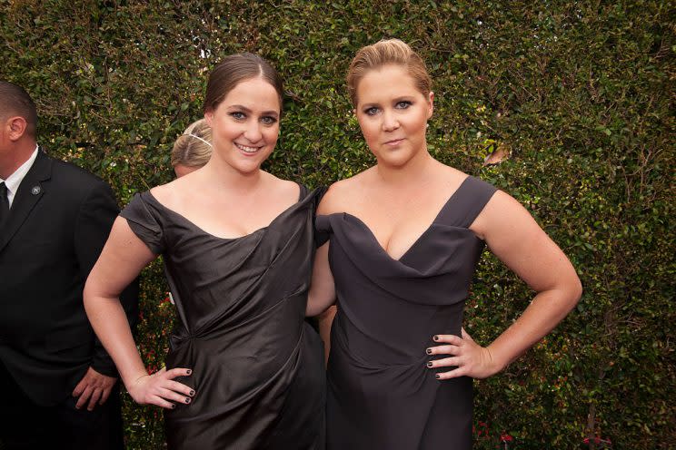 Amy Schumer and her sister Kim Caramele at the Emmys in September. 