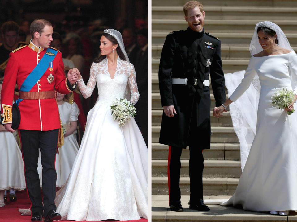 Royal Wedding: Traditionell vs. Modern. (Bilder: Getty Images)