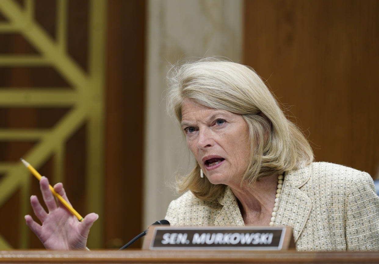 Sen. Lisa Murkowski, R-Alaska, during a Senate Appropriations subcommittee hearing in July.