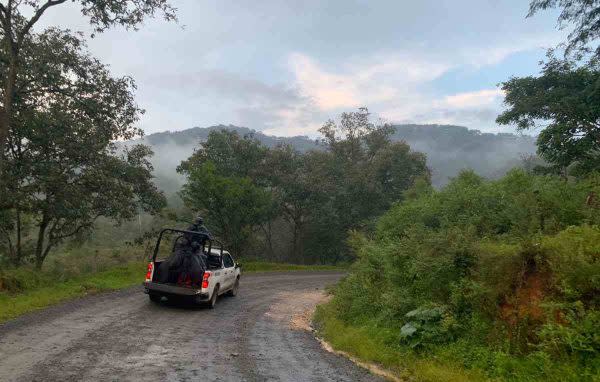 En septiembre de 2022, integrantes de la CNDH, acompañados de la Guardia Nacional, visitaron comunidades de la Sierra de Manantlán. 