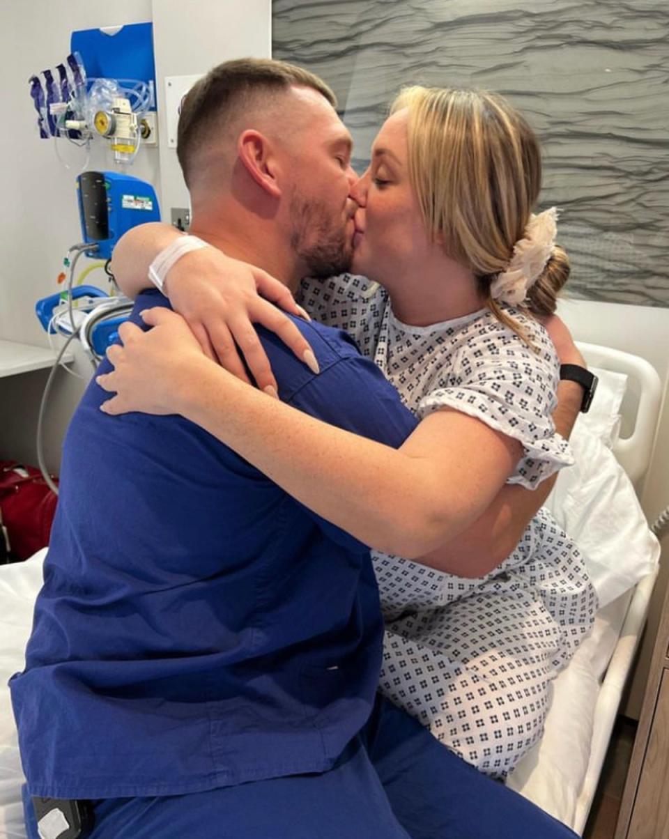 Crosby welcomed her first child with partner Jake Ankers in October (Charlotte Crosby/ Instagram)