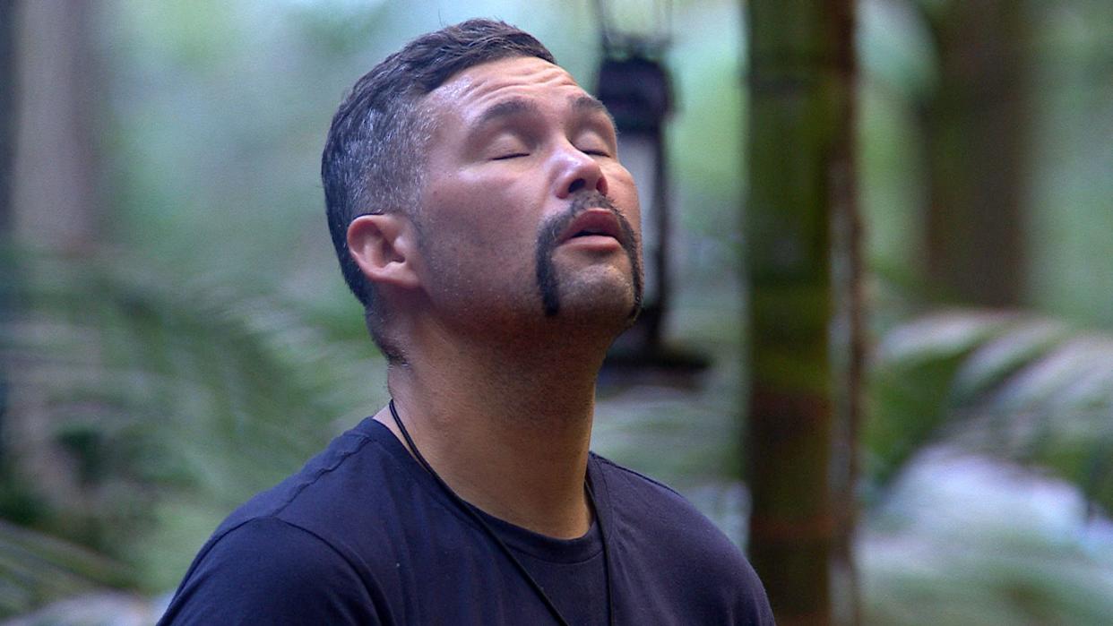 I'm A Celebrity's Tony Bellew is really annoyed with Fred Sirieix (Shutterstock/ITV)