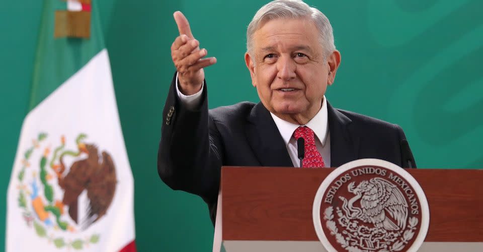 López Obrador en conferencia mañanera