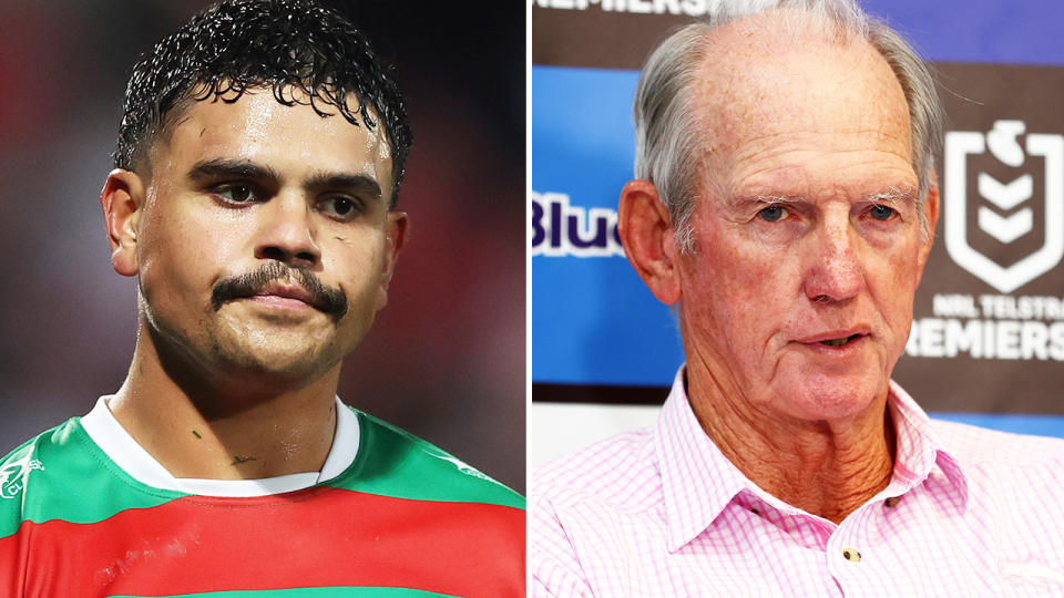 Wayne Bennett and Latrell Mitchell.