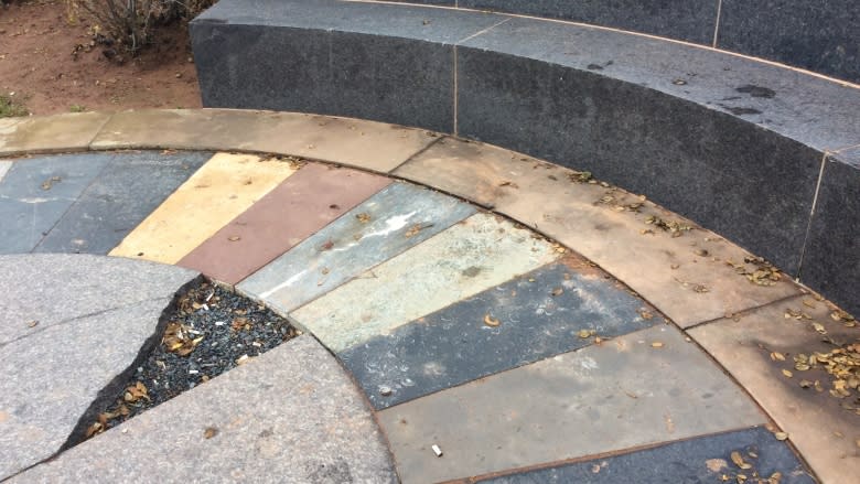 Replacement stones in Charlottetown's Irish monument from Quebec, not counties of Ireland