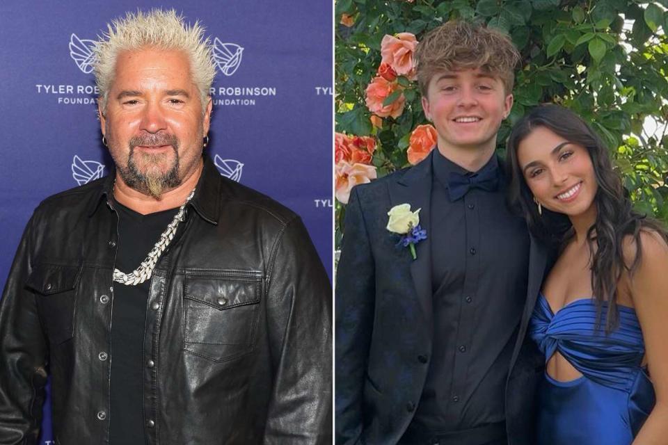 <p>Jesse Grant/Getty, Ryder Fieri/Instagram</p> Guy Fieri, Ryder Fieri and his girlfriend Sophie