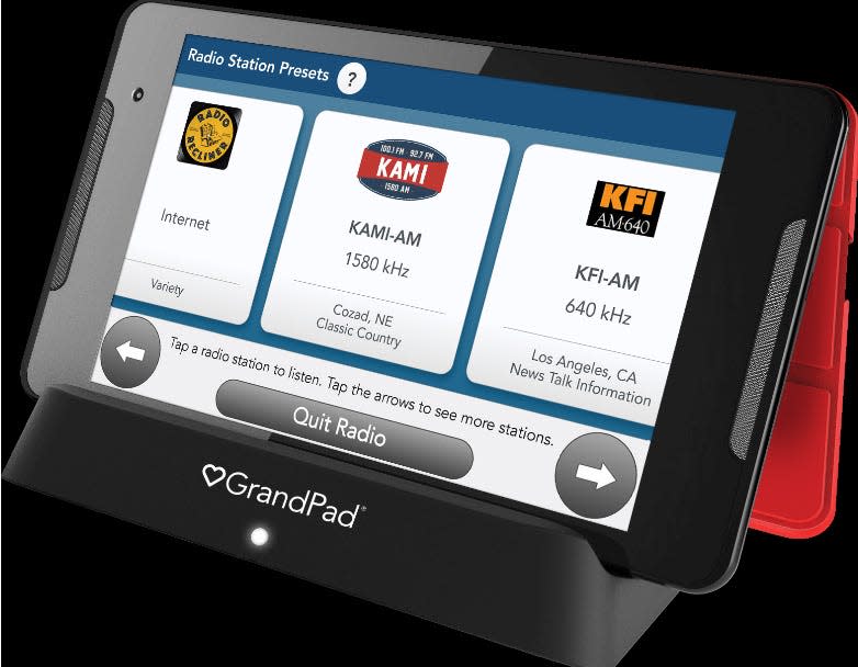 GrandPad has added a streaming radio feature to its senior-friendly tablet.