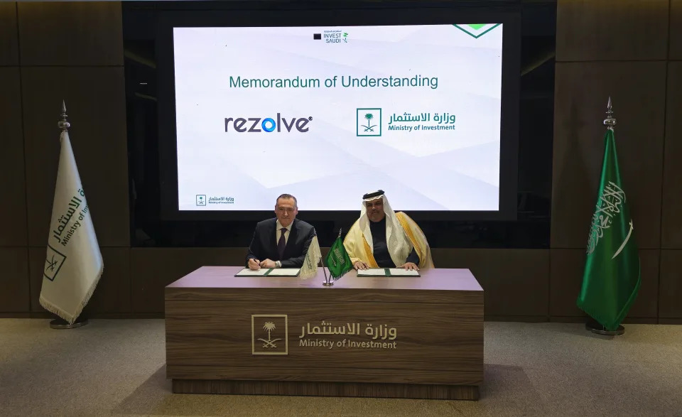 Dan Wagner, CEO and Chairman of Rezolve AI Limited and Saleh Al-Khabti, Deputy Minister of Investment Transactions for the KSA
