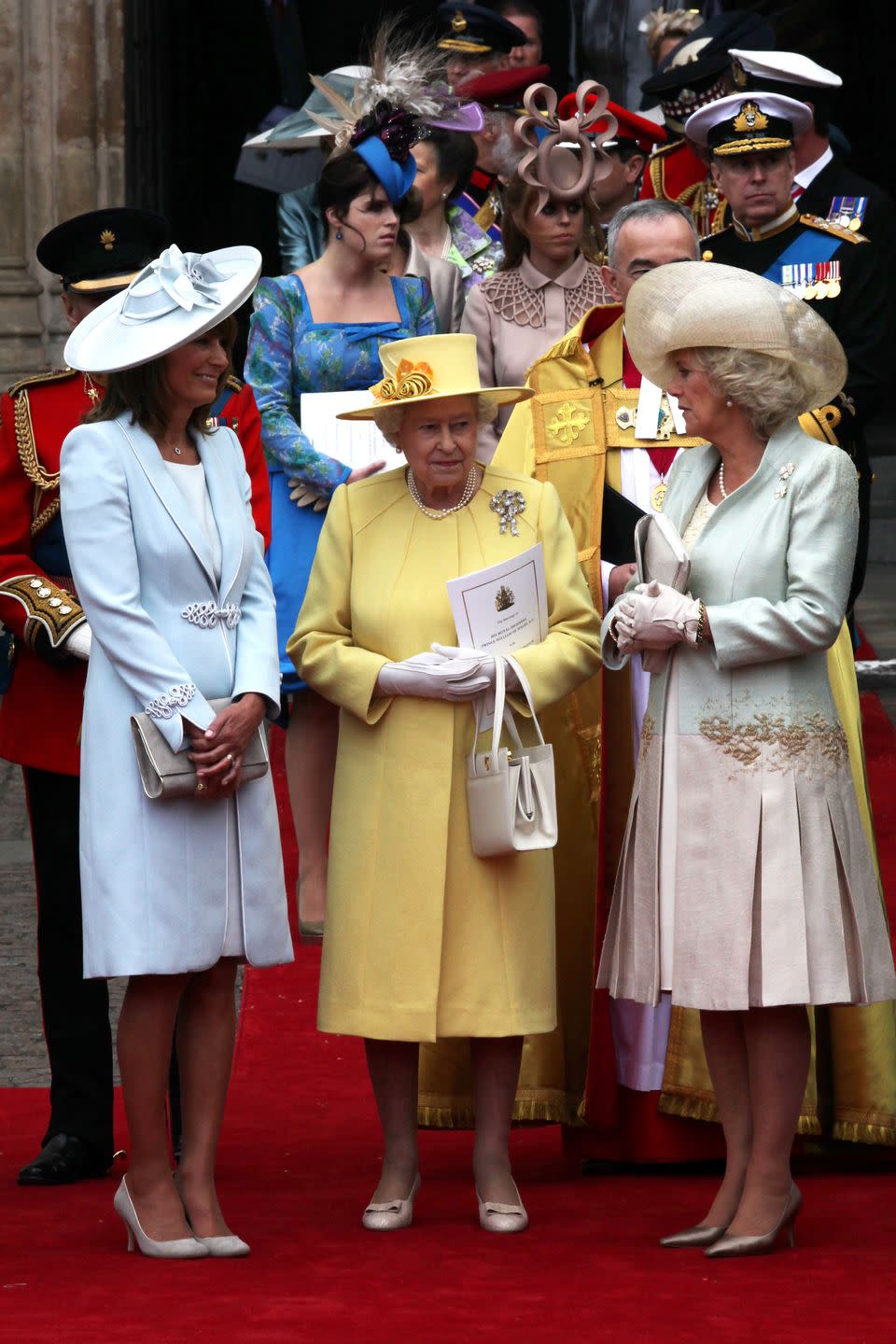 The Queen, Carole Middleton, and Camilla, the Duchess of Cornwall