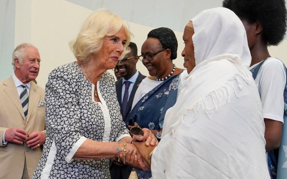 Duchess of Cornwall with Uzamukunda Walida - Arthur Edwards/The Sun/PA Wire