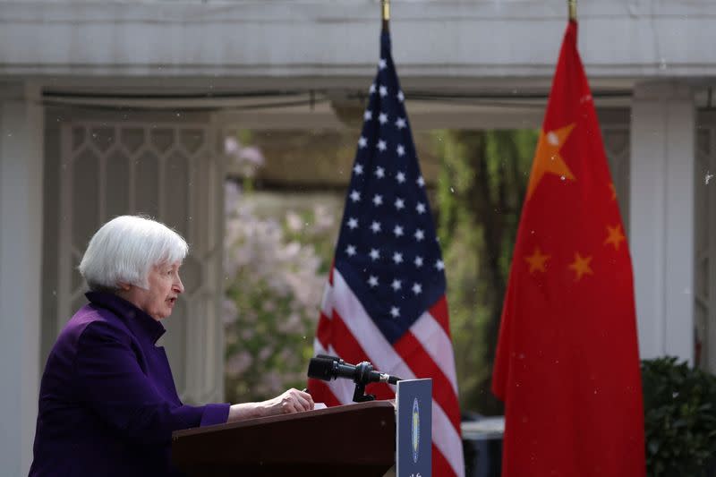 Yellen says US will not accept its industries being decimated by cheap