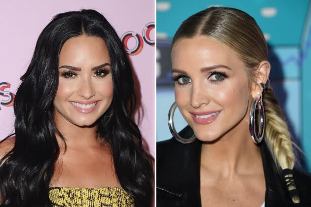 Ashlee-Simpson-and-Demi-Lovato - Credit: Jon Kopaloff/FilmMagic/Getty Images; Steve Granitz/WireImage/Getty Images