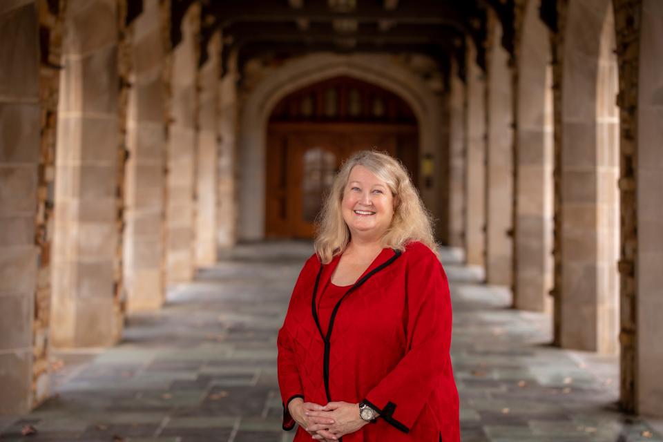 Jennifer Collins was named the next president of Rhodes College on Dec. 6, 2021.  She is the law school dean at Southern Methodist University in Texas.