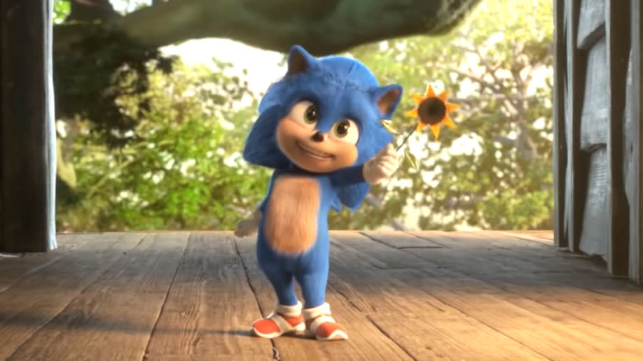 The new 'Sonic the Hedgehog' trailer unveiled Baby Sonic. (Credit: SEGA)