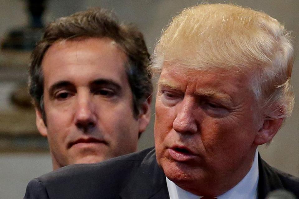 Trump with Cohen in 2016