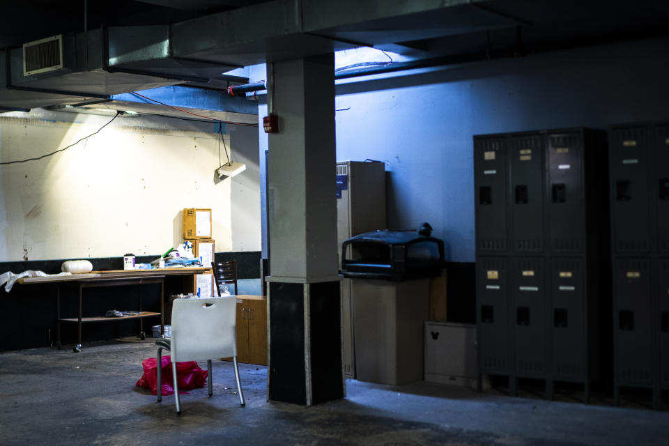 A new section to be fixed up as part of the Plaza Del Sol Family Health Center waits for funding in the Queens borough in New York, Thursday, Jan. 11, 2024. (AP Photo/Eduardo Munoz Alvarez)