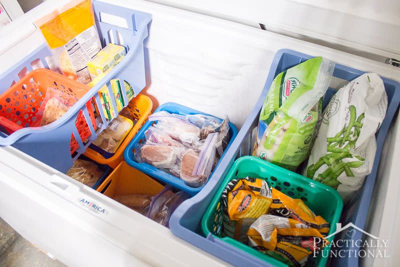 Maximize Freezer Space With Bins