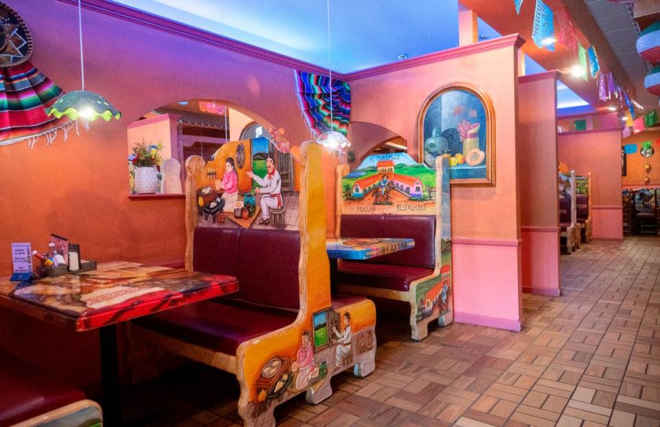 Colorful decorations at Rey Azteca on Monday, June 26, 2023.