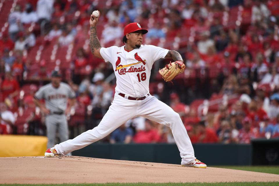 St. Louis Cardinals starting pitcher Carlos Martinez said he saw a ghost at Milwaukee's Pfister Hotel.