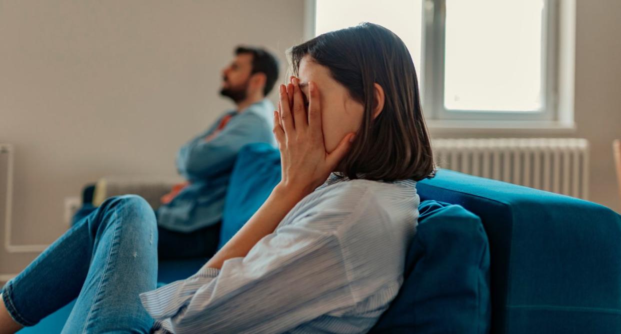 Man in woman in argument as woman gets the ick