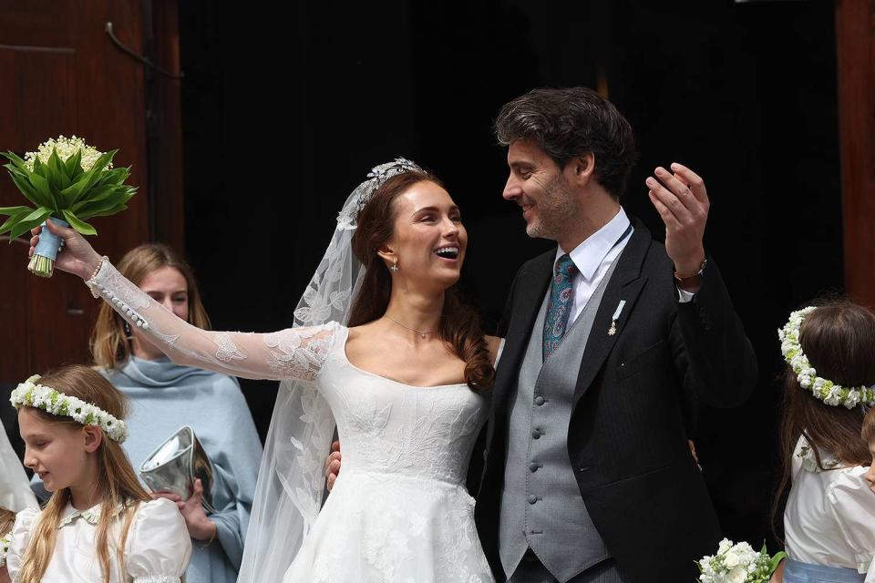 Karl-Josef Hildenbrand/picture alliance via Getty Images Princess Sophie and Prince Ludwig of Bavaria on their May 20, 2023 wedding day in Munich, Germany.