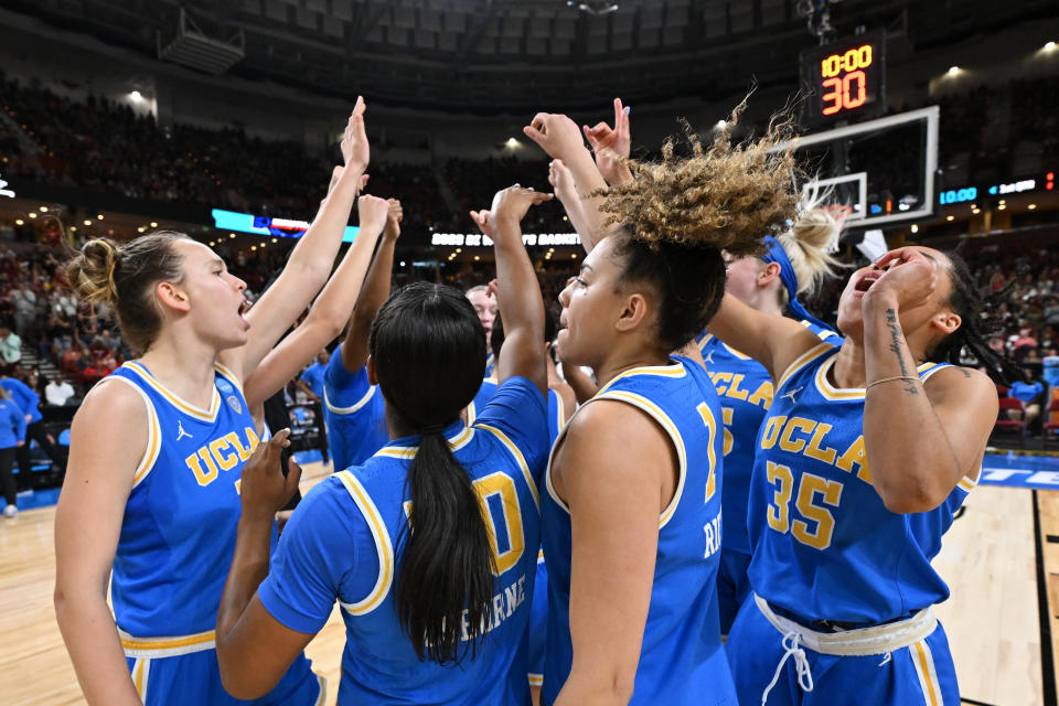 No. 2-ranked UCLA is one of five teams in the latest AP Top 25 poll as the final Pac-12 season gets rolling. (Photo by Grant Halverson/NCAA Photos via Getty Images)