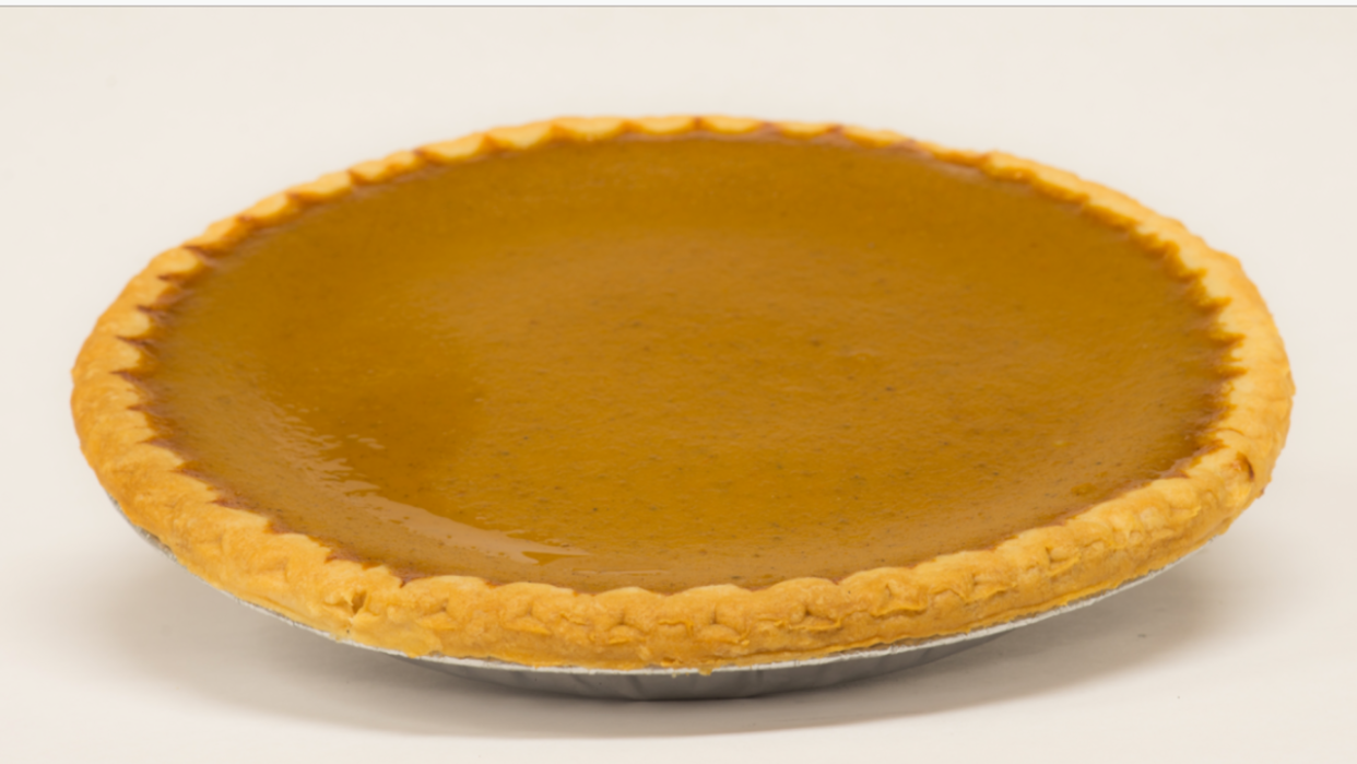 Galloway's Bakery in Scarsdale can solve all your last minute Thanksgiving dessert needs with a wide assortment of cakes, pies, tarts and more. Pumpkin pie, pictured here, is a popular holiday choice.