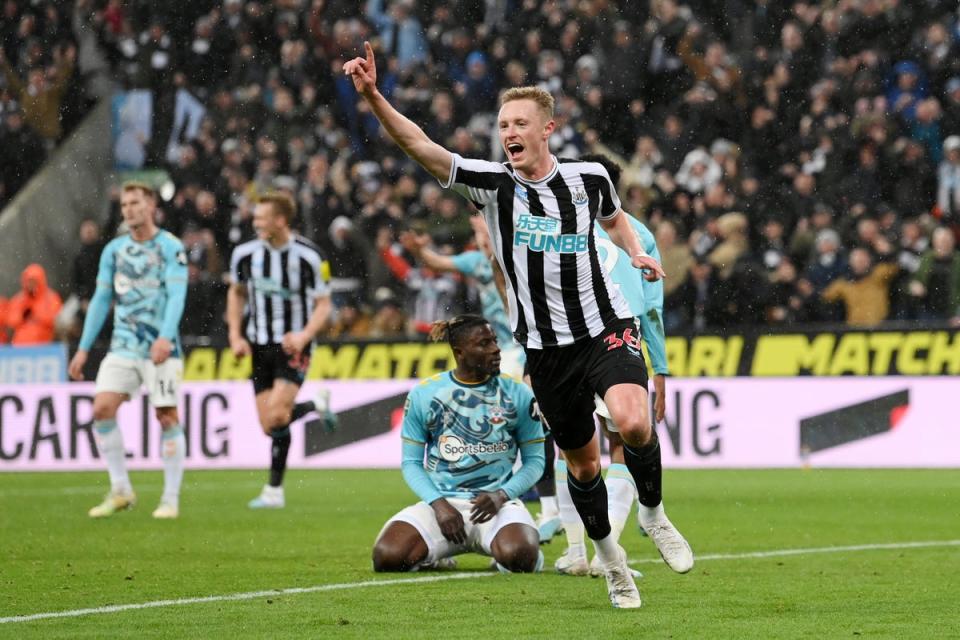 Sean Longstaff was the hero on the night with two goals (Getty Images)