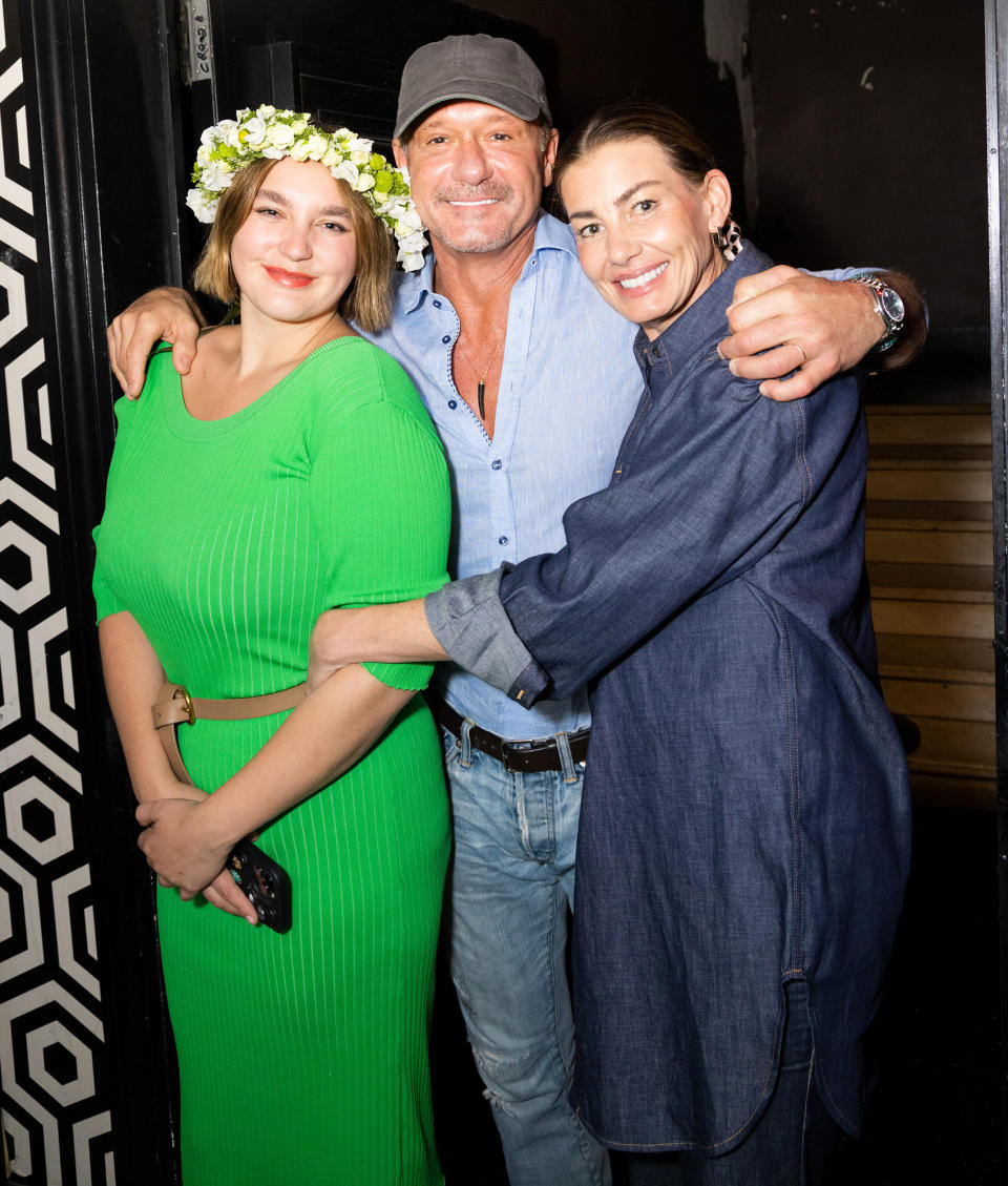 <p>Tim McGraw and Faith Hill step out to support daughter Gracie on June 27 at the Broadway Sings Taylor Swift show at N.Y.C.'s Sony Hall. </p>