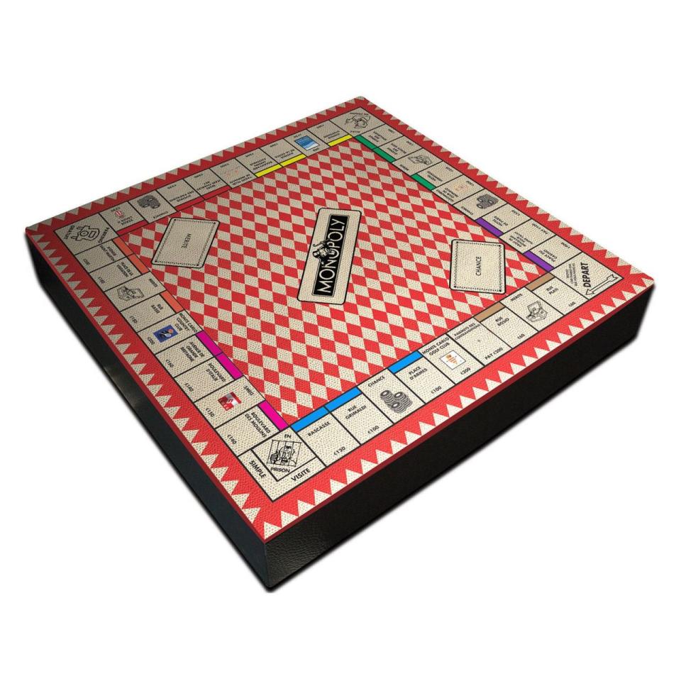 Geoffrey Parker Custom Leather Monopoly Board