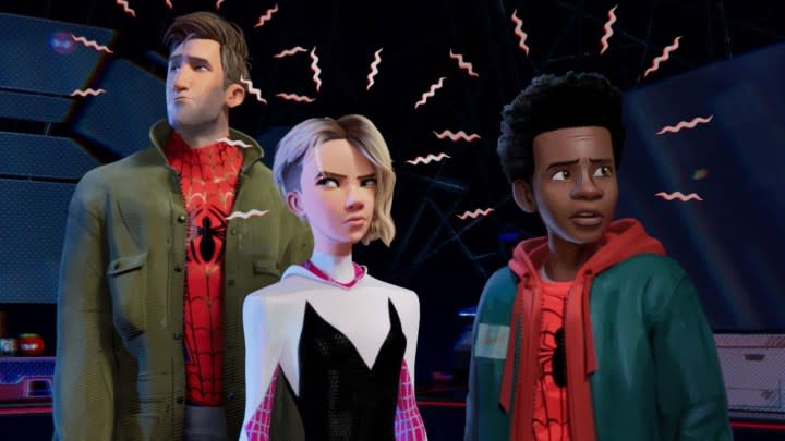 The cast of "Spider-Man: Into the Spider-Verse."