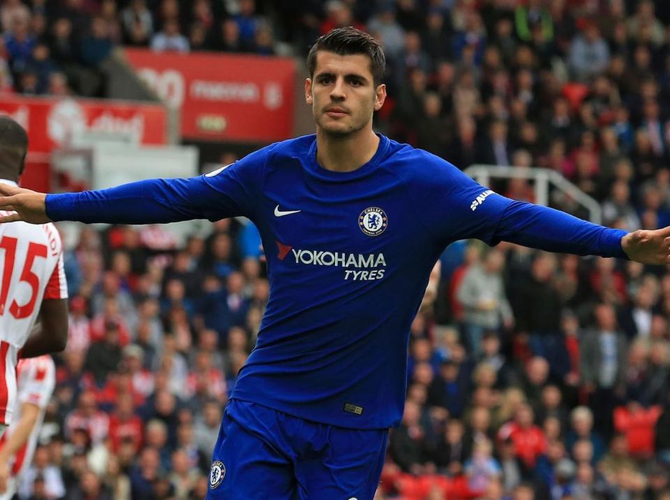 Alvaro Morata was sensational against Stoke (AFP)