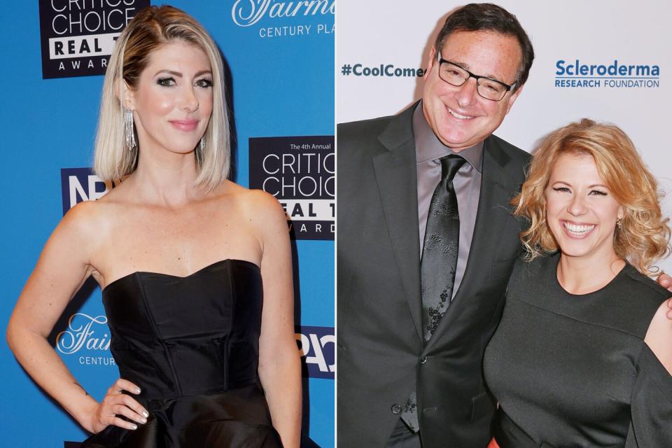 Kelly Rizzo attends the 4th Annual Critics Choice Real TV Awards at Fairmont Century Plaza on June 12, 2022 in Los Angeles, California. (Photo by Frazer Harrison/Getty Images) ; Bob Saget and Jodie Sweetin attends the 30th Annual Scleroderma Benefit at the Beverly Wilshire Four Seasons Hotel on June 16, 2017 in Beverly Hills, California. (Photo by Leon Bennett/WireImage