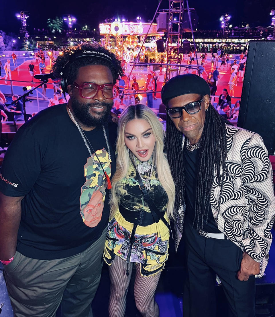 Questlove, Madonna and Nile Rodgers