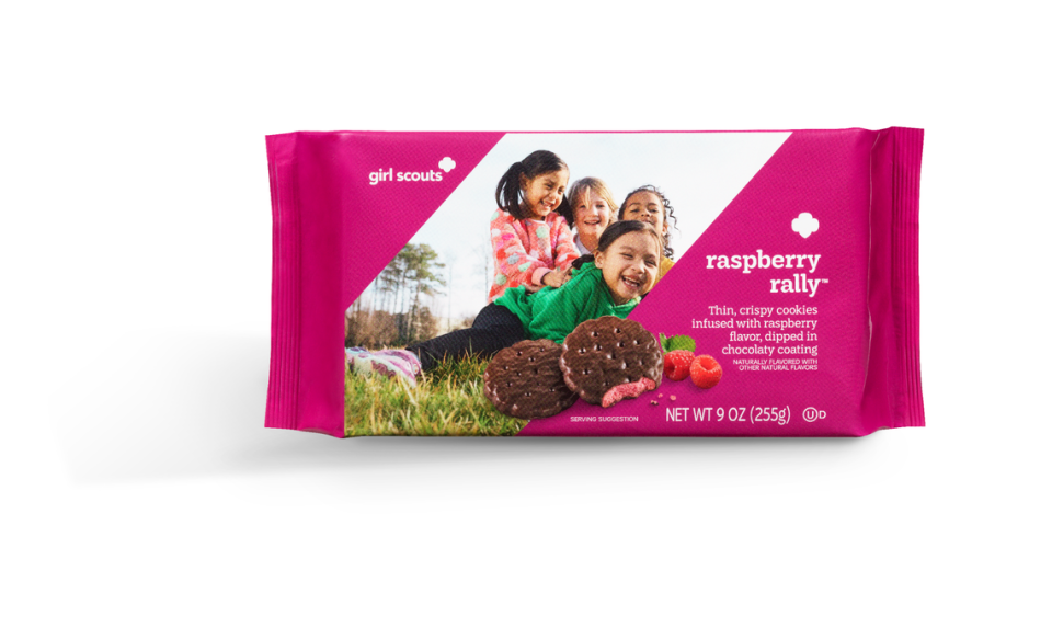 Raspberry Rally will be available online only and will be shipped directly to customers. You can find a Girl Scout to order them from with the Girl Scout Cookie Finder app, or go to gskentucky.org/findcookies. Provided