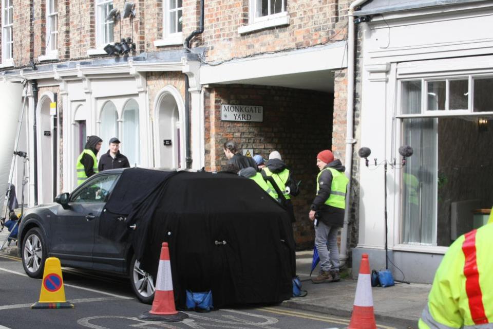 York Press: A scene for Patience being filmed in Monkgate Yard, near Monk Bar