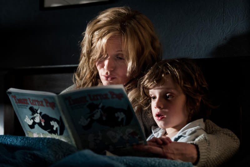 Essie Davis reads "The Babadook" to Noah Wiseman. Photo courtesy of the Sundance Institute