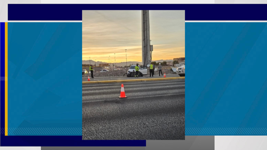 Thousands lose power in Henderson after a car crashes into transmission rise (KLAS)