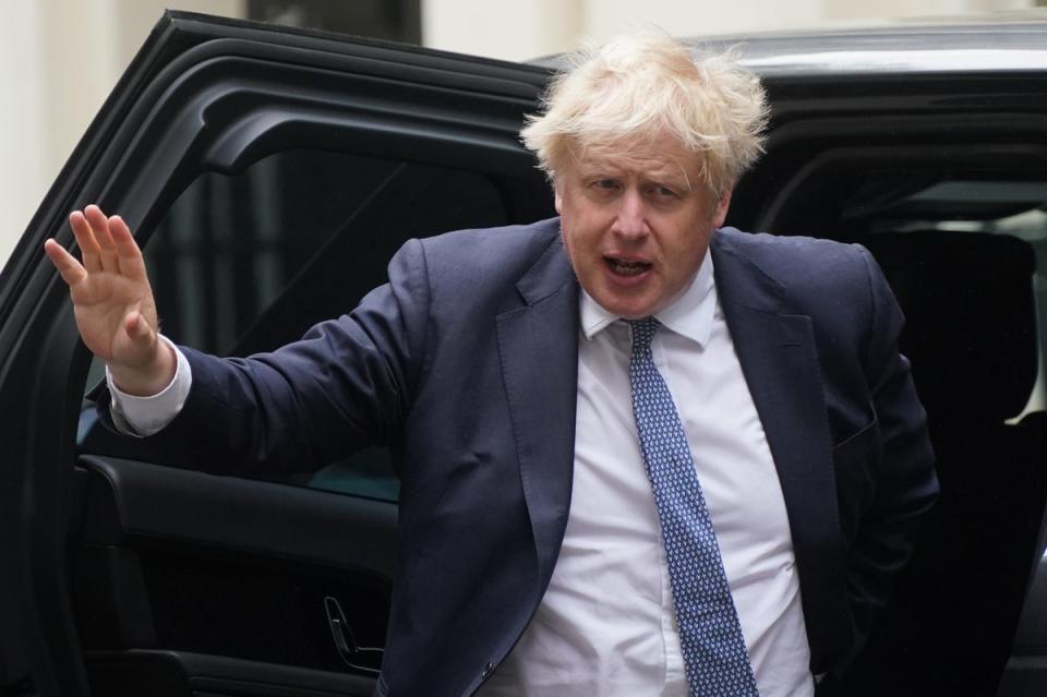 No 10 is under renewed pressure to reveal if Boris Johnson’s wife hosted a second lockdown party in the Downing Street flat after another senior Tory called on the Prime Minister to step down (Victoria Jones/PA) (PA Wire)