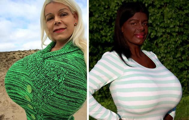 German model Martina Big claims to be a 'real black woman'. Photo: Facebook