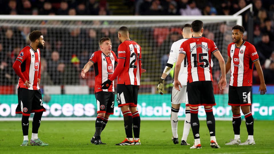 Sheffield United looked helpless in the face of Arsenal's brilliant attacking performance. - Carl Recine/Reuters