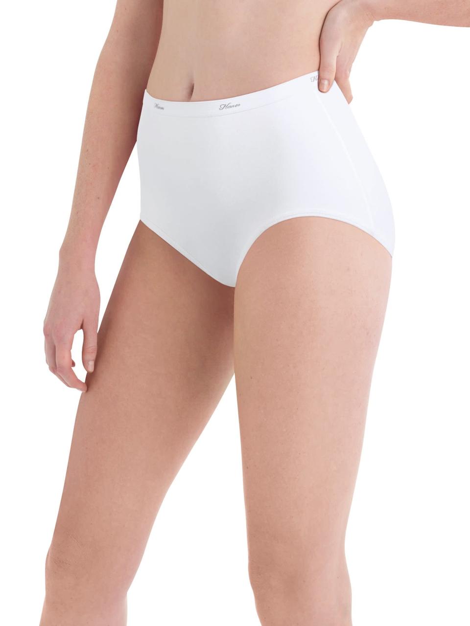 <h3>Hanes Cool Comfort Cotton Brief</h3><br><strong>The Economy Brief</strong><br>Leave it to Walmart to deliver on value. This quality cotton underwear pack's price couldn’t get much lower if it tried. If you’re on the hunt for an inexpensive, straightforward, full-coverage cotton option that you can count on, look no further. <br><br><strong>The Hype:</strong> 4.1 out of 5 stars; 3,574 reviews on <a href="https://go.skimresources.com?id=30283X879131&xs=1&url=https%3A%2F%2Fwww.walmart.com%2Fip%2FHanes-Women-s-Cool-Comfort-Cotton-Brief-Panties-6-Pack%2F10855204%3Firgwc%3D1%26sourceid%3Dimp_QJP0XgSDkxyLWAcUAW1ivzo0UkBWyqXxzSiKX00%26veh%3Daff%26wmlspartner%3Dimp_10078%26clickid%3DQJP0XgSDkxyLWAcUAW1ivzo0UkBWyqXxzSiKX00%26sharedid%3Drefinery29.com%26affiliates_ad_id%3D612734%26campaign_id%3D9383" rel="nofollow noopener" target="_blank" data-ylk="slk:Walmart.com" class="link ">Walmart.com</a><br><br><strong>What They Are Saying:</strong> “Great fit and very comfy! Bought one package for me and one for my daughter. I've been buying these for many years now and love them! Sizing is right on the money and they're really comfortable!”<br><br><br><br><strong>Hanes</strong> 6-Pack Cool Comfort Cotton Brief Panties, $, available at <a href="https://go.skimresources.com/?id=30283X879131&url=https%3A%2F%2Fwww.walmart.com%2Fip%2FHanes-Women-s-Cool-Comfort-Cotton-Brief-Panties-6-Pack%2F10855204" rel="nofollow noopener" target="_blank" data-ylk="slk:Walmart" class="link ">Walmart</a>
