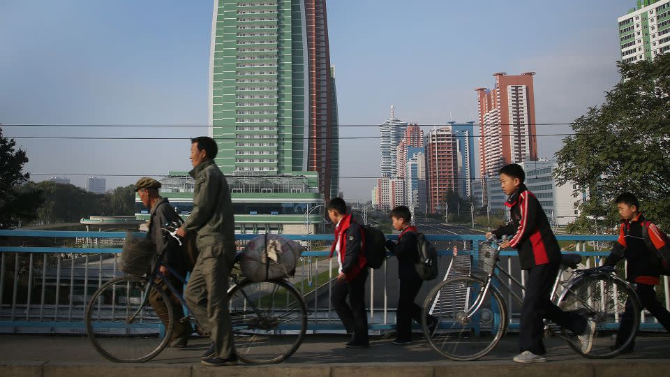 In 2015, North Korea set its own time zone in order to be different from South Korea. - Wong Maye-E/AP