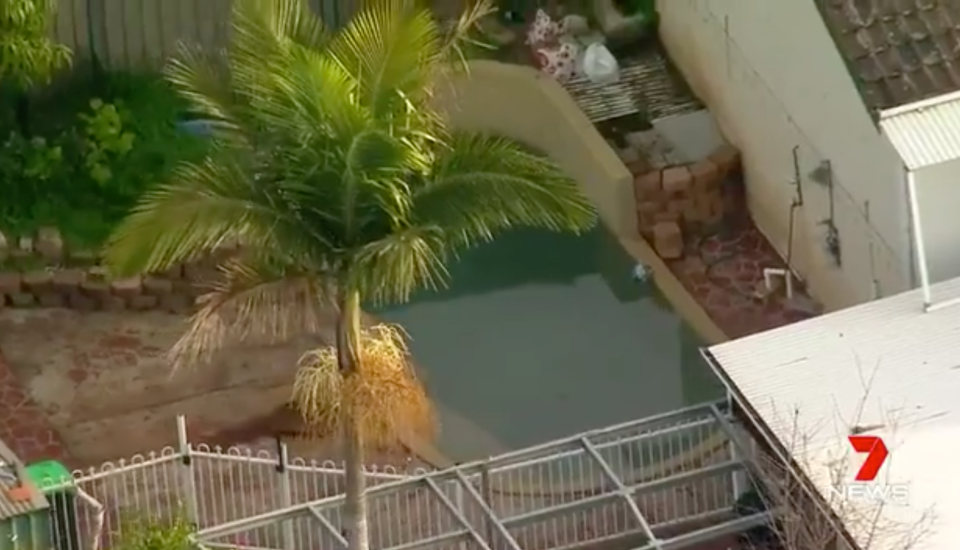 Two toddlers were pulled unresponsive from a backyard pool in Sydney's southwest. Source: 7News