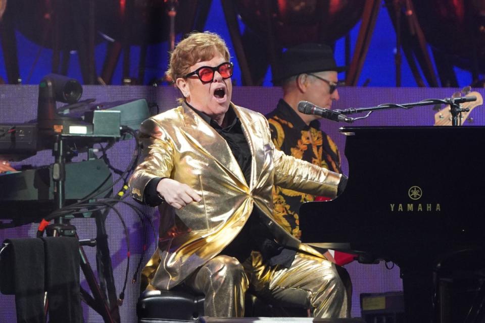 Sir Elton John at Glastonbury Festival in 2023 (PA Wire)