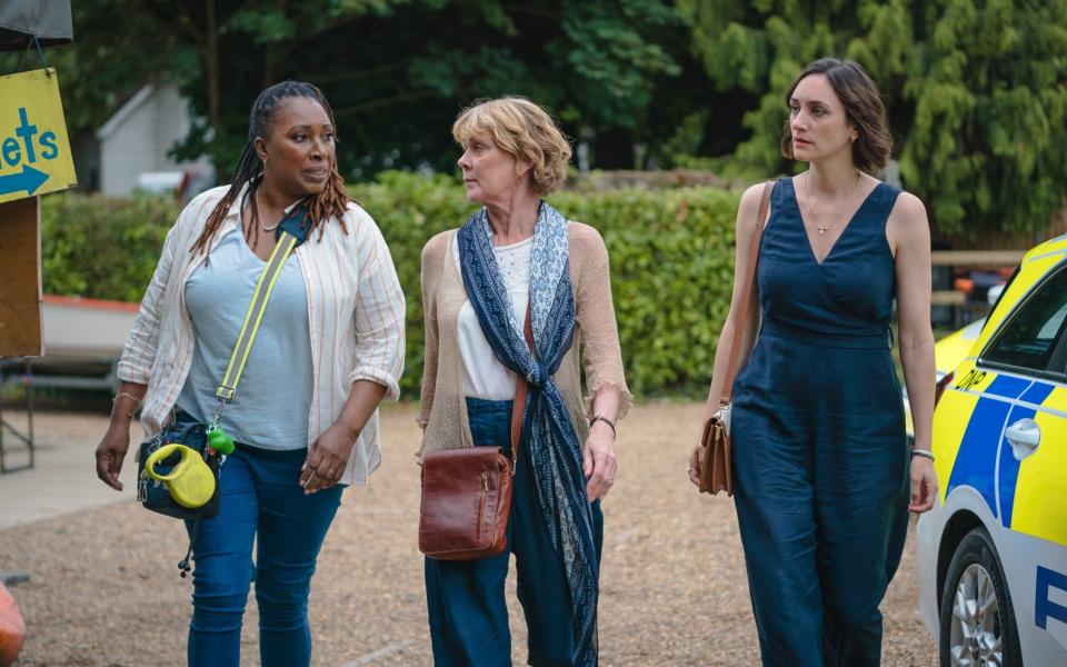 Jo Martin, Samantha Bond and Cara Horgan