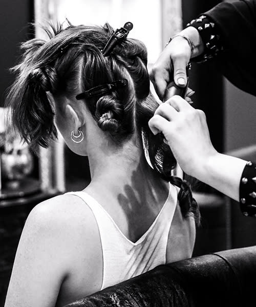 <p>Beginning at the back of the hair, take a 2cm section from the larger section of hair and separate. <br><br><b>RELATED: <a rel="nofollow" href="http://au.lifestyle.yahoo.com/beauty/trends/article/-/16892790/tips-for-a-great-fake-tan-this-winter/" data-ylk="slk:Tips for a great fake tan this winter;elm:context_link;itc:0;sec:content-canvas" class="link ">Tips for a great fake tan this winter </a></b></p>