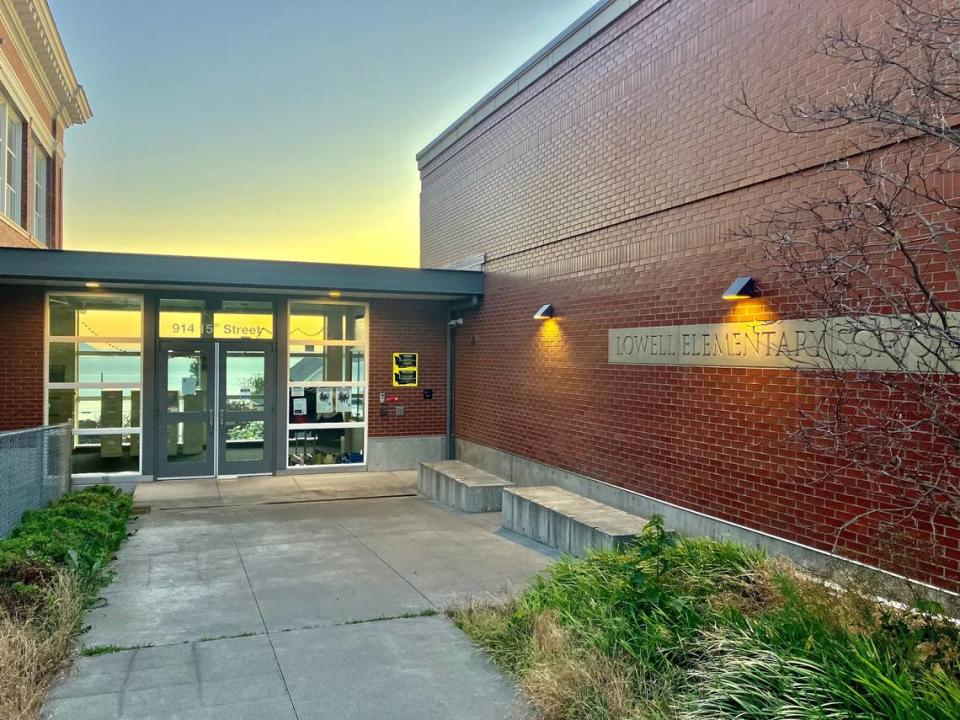 Lowell Elementary School looks over Bellingham Bay during sunset on June 29, 2023, in Bellingham, Wash. Michael Chrzastowski/Courtesy to The Bellingham Herald